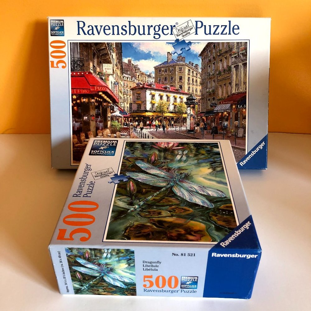Two Ravensburger 500 Piece Puzzles NICE